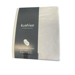 Kushies Bassinet Sheet Cotton Percale - Ecru